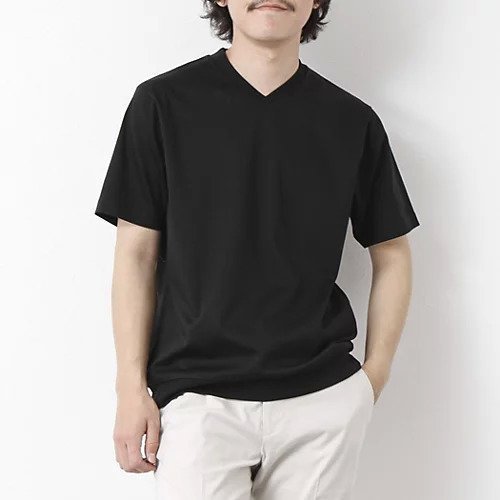 【ノーリーズ グッドマン/NOLLEY'S goodman / MEN】の《ビジカジ対応》シルケットスムース Vネック ドレスTシャツ 25SS インテリア・キッズ・メンズ・レディースファッション・服の通販 founy(ファニー) 　ファッション　Fashion　メンズファッション　MEN　2025年　2025　2025春夏・S/S　Ss,Spring/Summer,2025　インナー　Inner　カーディガン　Cardigan　クール　Cool　シルケット　Mercerization　ジャケット　Jacket　ドレス　Dress　バランス　Balance　ビジネス 仕事 通勤　Business　エレガント 上品　Elegant　夏　Summer　春　Spring　S/S・春夏　Ss・Spring/Summer　無地　Plain Color　ブラック|ID: prp329100004411196 ipo3291000000030803440