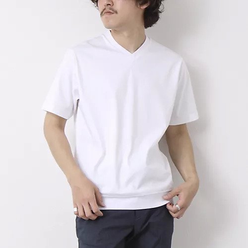 【ノーリーズ グッドマン/NOLLEY'S goodman / MEN】の《ビジカジ対応》シルケットスムース Vネック ドレスTシャツ 25SS 人気、トレンドファッション・服の通販 founy(ファニー) 　ファッション　Fashion　メンズファッション　MEN　2025年　2025　2025春夏・S/S　Ss,Spring/Summer,2025　インナー　Inner　カーディガン　Cardigan　クール　Cool　シルケット　Mercerization　ジャケット　Jacket　ドレス　Dress　バランス　Balance　ビジネス 仕事 通勤　Business　エレガント 上品　Elegant　夏　Summer　春　Spring　S/S・春夏　Ss・Spring/Summer　無地　Plain Color　other-2|ID: prp329100004411196 ipo3291000000031718862