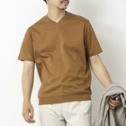 【ノーリーズ グッドマン/NOLLEY'S goodman / MEN】の《ビジカジ対応》シルケットスムース Vネック ドレスTシャツ 25SS キャメル|ID: prp329100004411196 ipo3291000000032363771