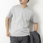 【ノーリーズ グッドマン/NOLLEY'S goodman / MEN】の《ビジカジ対応》シルケットスムース Vネック ドレスTシャツ 25SS ライトグレー|ID: prp329100004411196 ipo3291000000032363772