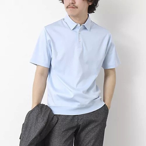 【ノーリーズ グッドマン/NOLLEY'S goodman / MEN】の《ビジカジ対応》シルケットスムース ドレスポロ 25SS インテリア・キッズ・メンズ・レディースファッション・服の通販 founy(ファニー) 　ファッション　Fashion　メンズファッション　Fashion for Men　インナー　Innerwear　春　Spring　カーディガン　Cardigan, Knitwear　クール　Cool, Chic　シルケット　Silket, Silky Cotton　ジャケット　Jacket, Outerwear　ドレス　Dress, One-Piece　ポロシャツ　Polo Shirt, Collared Tee　無地　Plain, Solid Color　S/S・春夏　SS, Spring/Summer, Warm Season　夏　Summer　エレガント 上品　Elegant　ビジネス 仕事 通勤　Business / Work / Commuting　2025年　2025　2025春夏・S/S　Spring/Summer 2025 SS25　グレイッシュブルー|ID: prp329100004411198 ipo3291000000031719007