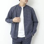 【ノーリーズ グッドマン/NOLLEY'S goodman / MEN】の【COOL DOTS/クールドッツ】《吸水速乾》シングルライダースシャツブルゾン 25SS ネイビー|ID: prp329100004415268 ipo3291000000030828411