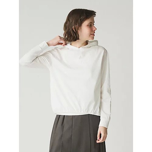 【ミディウミ/MidiUmi】のフード付きプルオーバー 人気、トレンドファッション・服の通販 founy(ファニー) 　ファッション　Fashion　レディースファッション　WOMEN　トップス・カットソー　Tops/Tshirt　プルオーバー　Pullover　インナー　Inner　カットソー　Cut And Sew　コクーン　Cocoon　シンプル　Simple　other-3|ID: prp329100004417372 ipo3291000000031262130