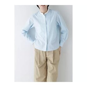 【ヒューマンウーマン/HUMAN WOMAN】 コットンドビーストライプクレリックシャツ人気、トレンドファッション・服の通販 founy(ファニー) ファッション Fashion レディースファッション Fashion for Women トップス・カットソー Cut & Sew Tops シャツ・ブラウス・オフィスカジュアル Elegant Blouses & Button-Ups おすすめ Recommended / Our Picks スタンダード Standard, Basic ストライプ Stripe, Striped Pattern ボトム Bottoms, Lower Wear |ID:prp329100004418977