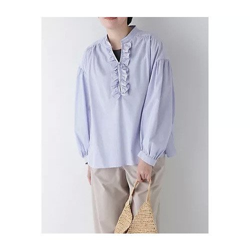 【ヒューマンウーマン/HUMAN WOMAN】のボイルマイクロサッカーブラウス インテリア・キッズ・メンズ・レディースファッション・服の通販 founy(ファニー) https://founy.com/ ファッション Fashion レディースファッション WOMEN トップス・カットソー Tops/Tshirt シャツ/ブラウス Shirts/Blouses おすすめ Recommend ギャザー Gather サッカー Soccer スタンダード Standard スリーブ Sleeve フェミニン Feminine フリル Frills |ID: prp329100004418979 ipo3291000000030851522