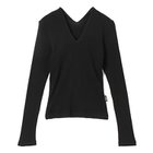 【フォトコピュー/PHOTOCOPIEU】のV-NECK TOP 人気、トレンドファッション・服の通販 founy(ファニー) ファッション Fashion レディースファッション WOMEN トップス・カットソー Tops/Tshirt Vネック V-Neck 2025年 2025 2025春夏・S/S Ss,Spring/Summer,2025 今季 This Season 洗える Washable 長袖 Long Sleeve thumbnail BLACK|ID: prp329100004418980 ipo3291000000030851531