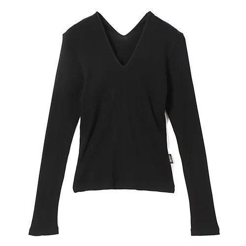 【フォトコピュー/PHOTOCOPIEU】のV-NECK TOP インテリア・キッズ・メンズ・レディースファッション・服の通販 founy(ファニー) 　ファッション　Fashion　レディースファッション　WOMEN　トップス・カットソー　Tops/Tshirt　Vネック　V-Neck　2025年　2025　2025春夏・S/S　Ss,Spring/Summer,2025　今季　This Season　洗える　Washable　長袖　Long Sleeve　BLACK|ID: prp329100004418980 ipo3291000000030851531