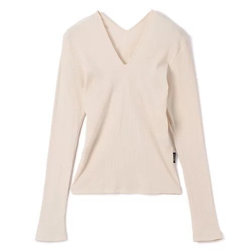 【フォトコピュー/PHOTOCOPIEU】のV-NECK TOP インテリア・キッズ・メンズ・レディースファッション・服の通販 founy(ファニー) 　ファッション　Fashion　レディースファッション　WOMEN　トップス・カットソー　Tops/Tshirt　Vネック　V-Neck　2025年　2025　2025春夏・S/S　Ss,Spring/Summer,2025　今季　This Season　洗える　Washable　長袖　Long Sleeve　IVORY|ID: prp329100004418980 ipo3291000000030851533