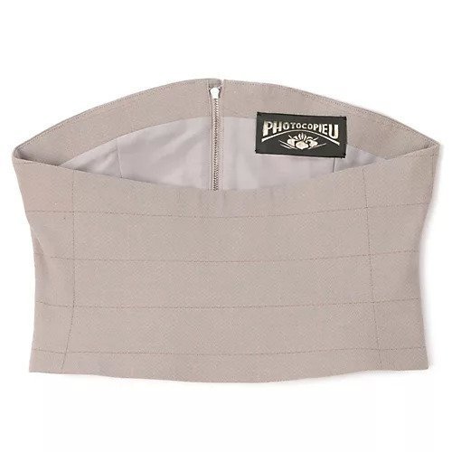 【フォトコピュー/PHOTOCOPIEU】のBUSTIER インテリア・キッズ・メンズ・レディースファッション・服の通販 founy(ファニー) 　ファッション　Fashion　レディースファッション　Fashion for Women　トップス・カットソー　Cut & Sew Tops　ビスチェ　Bustiers & Corset Tops / Layered Bustier Style　2025年　2025　2025春夏・S/S　Spring/Summer 2025 SS25　スーツ　Suit, Formalwear　ビスチェ　Bustier, Corset Top　フィット　Fit, Slim Fit　フェミニン　Feminine, Girly　GRAY CHECK|ID: prp329100004418982 ipo3291000000035315869