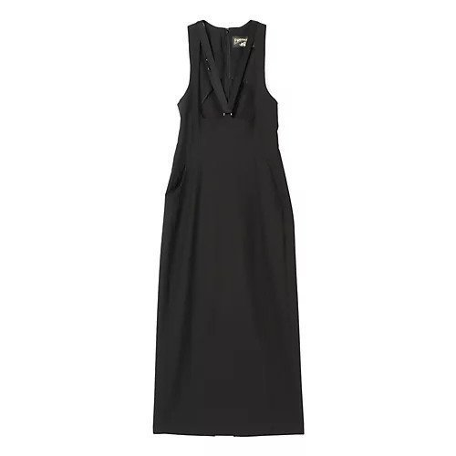 【フォトコピュー/PHOTOCOPIEU】のSABLIER DRESS インテリア・キッズ・メンズ・レディースファッション・服の通販 founy(ファニー) 　ファッション　Fashion　レディースファッション　Fashion for Women　ワンピース　Dresses　フォーマル・パーティードレス・結婚式用ドレス　Elegant & Casual Dresses　2025年　2025　2025春夏・S/S　Spring/Summer 2025 SS25　サスペンダー　Suspenders, Braces　スーツ　Suit, Formalwear　ダウン　Down, Puffer　ドレス　Dress, One-Piece　ロング　Long, Long-Length　BLACK|ID: prp329100004418988 ipo3291000000032525453