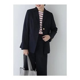【ヒューマンウーマン/HUMAN WOMAN】 Pレーヨン麻ポプリンテーラードジャケット人気、トレンドファッション・服の通販 founy(ファニー) ファッション Fashion レディースファッション Fashion for Women アウター Coat / Outerwear Collection レディースジャケット・軽アウター Jackets テーラードジャケット / 通勤・きれいめスタイル Tailored Jackets & Blazers おすすめ Recommended / Our Picks スタンダード Standard, Basic ストレッチ Stretch, Stretchy Fabric セットアップ Set-Up, Coordinated Outfit ボーダー Border, Stripe メタル Metal, Metal Parts |ID:prp329100004419001