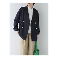 【ヒューマンウーマン/HUMAN WOMAN】のナイロンポリエステルストレッチストライプノーカラーPコート 人気、トレンドファッション・服の通販 founy(ファニー) ファッション Fashion レディースファッション WOMEN アウター Coat Outerwear コート Coats Pコート Pea Coats おすすめ Recommend シンプル Simple ジャケット Jacket スタンダード Standard ストライプ Stripe ストレッチ Stretch ボーダー Border ポケット Pocket 春 Spring |ID:prp329100004419003