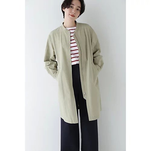 【ヒューマンウーマン/HUMAN WOMAN】のコットンナイロンダンプスタンドカラーコート 人気、トレンドファッション・服の通販 founy(ファニー) 　ファッション　Fashion　レディースファッション　WOMEN　アウター　Coat Outerwear　コート　Coats　おすすめ　Recommend　シンプル　Simple　スタンダード　Standard　スタンド　Stand　ボトム　Bottom　ロング　Long　ワッシャー　Washer　軽量　Lightweight　 other-1|ID: prp329100004419004 ipo3291000000030851644