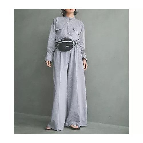 【ハリス ワーフ ロンドン/HARRIS WHARF LONDON】のWomen jumpsuit coolmax seersucker 人気、トレンドファッション・服の通販 founy(ファニー) 　ファッション　Fashion　レディースファッション　WOMEN　スタンド　Stand　ストライプ　Stripe　スーツ　Suit　other-2|ID: prp329100004420491 ipo3291000000032087039