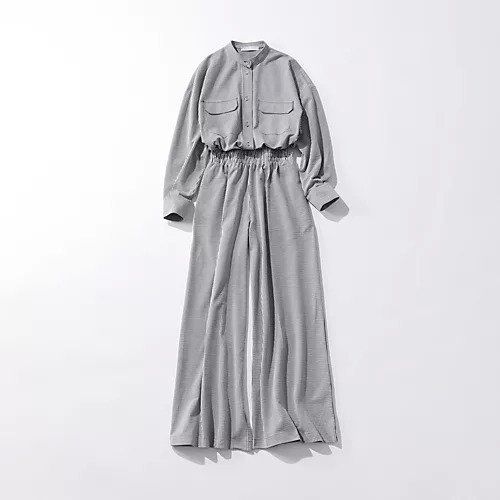 【ハリス ワーフ ロンドン/HARRIS WHARF LONDON】のWomen jumpsuit coolmax seersucker 人気、トレンドファッション・服の通販 founy(ファニー) 　ファッション　Fashion　レディースファッション　WOMEN　スタンド　Stand　ストライプ　Stripe　スーツ　Suit　other-3|ID: prp329100004420491 ipo3291000000032087040