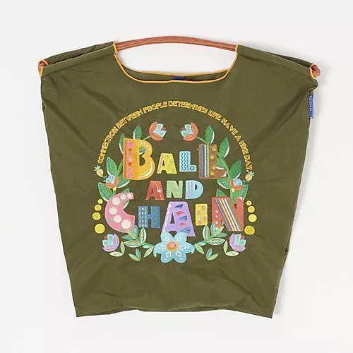 【ボールアンドチェーン/BALL&CHAIN】のショッピングバッグ インテリア・キッズ・メンズ・レディースファッション・服の通販 founy(ファニー) ファッション Fashion レディースファッション Fashion for Women バッグ Bags グラフィック Graphic, Graphic Design コンパクト Compact, Small Size BC.garden(M)-KHAKI|ID: prp329100004420493 ipo3291000000033048575