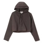 【ジムフレックス/GYMPHLEX】のHOODED SHIRT 人気、トレンドファッション・服の通販 founy(ファニー) ファッション Fashion レディースファッション WOMEN トップス・カットソー Tops/Tshirt シャツ/ブラウス Shirts/Blouses シアー Sheer ショート Short ジャケット Jacket ワンポイント One Point 洗える Washable 軽量 Lightweight thumbnail CHARCOAL(CHARCOAL)|ID: prp329100004420499 ipo3291000000030866385