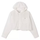 【ジムフレックス/GYMPHLEX】のHOODED SHIRT 人気、トレンドファッション・服の通販 founy(ファニー) ファッション Fashion レディースファッション WOMEN トップス・カットソー Tops/Tshirt シャツ/ブラウス Shirts/Blouses シアー Sheer ショート Short ジャケット Jacket ワンポイント One Point 洗える Washable 軽量 Lightweight thumbnail WHITE(GREY)|ID: prp329100004420499 ipo3291000000030866386