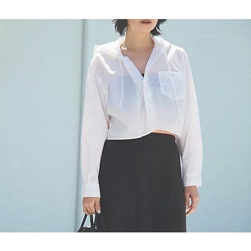 【ジムフレックス/GYMPHLEX】のHOODED SHIRT 人気、トレンドファッション・服の通販 founy(ファニー) 　ファッション　Fashion　レディースファッション　WOMEN　トップス・カットソー　Tops/Tshirt　シャツ/ブラウス　Shirts/Blouses　シアー　Sheer　ショート　Short　ジャケット　Jacket　ワンポイント　One Point　洗える　Washable　軽量　Lightweight　other-2|ID: prp329100004420499 ipo3291000000032001310