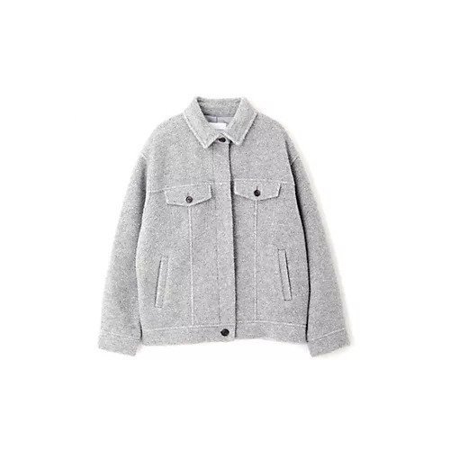 【ヒューマンウーマン/HUMAN WOMAN】のリサイクルウールパイルGジャン 人気、トレンドファッション・服の通販 founy(ファニー) 　ファッション　Fashion　レディースファッション　WOMEN　アウター　Coat Outerwear　おすすめ　Recommend　シンプル　Simple　スタンダード　Standard　デニム　Denim　バランス　Balance　ブルゾン　Blouson　ボックス　Box　ボトム　Bottom　マニッシュ　Mannish　other-2|ID: prp329100004420504 ipo3291000000031260577