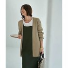 【スタイルデリ/STYLE DELI】のリブ編み羽織りカーディガン オリーブベージュ|ID:prp329100004422135
