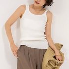 【ノーリーズ/NOLLEY'S】の《アンサンブル対応》《手洗い可能》ペーパーヤーン2WAYリブタンクトップ オフホワイト|ID: prp329100004424145 ipo3291000000031711390