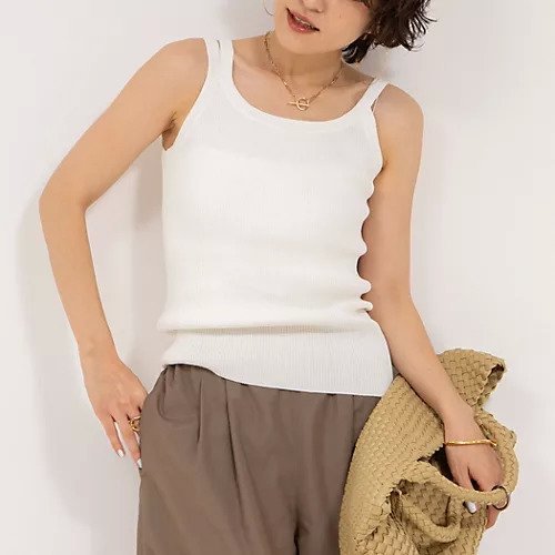 【ノーリーズ/NOLLEY'S】の《アンサンブル対応》《手洗い可能》ペーパーヤーン2WAYリブタンクトップ インテリア・キッズ・メンズ・レディースファッション・服の通販 founy(ファニー) 　ファッション　Fashion　レディースファッション　WOMEN　トップス・カットソー　Tops/Tshirt　アンサンブル　Knit Ensemble　2025年　2025　2025春夏・S/S　Ss,Spring/Summer,2025　アンサンブル　Ensemble　インナー　Inner　カーディガン　Cardigan　シンプル　Simple　タンク　Tank　ベスト　Vest　吸水　Water Absorption　オフホワイト|ID: prp329100004424145 ipo3291000000031711390