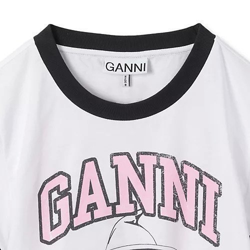 【ガニー/GANNI】のBasic Jersey Witch Small T-shirt 人気、トレンドファッション・服の通販 founy(ファニー) 　ファッション　Fashion　レディースファッション　Fashion for Women　トップス・カットソー　Cut & Sew Tops　シャツ・ブラウス・オフィスカジュアル　Elegant Blouses & Button-Ups　ロングTシャツ・Tシャツ　Longline T-Shirts & Tees　2025年　2025　2025春夏・S/S　Spring/Summer 2025 SS25　コンパクト　Compact, Small Size　フィット　Fit, Slim Fit　洗える　Machine Washable　other-3|ID: prp329100004424149 ipo3291000000032524325
