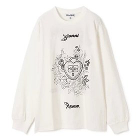 【ガニー/GANNI】 Re-cut Heavy Jersey Charm Long Sleeve T-shirt人気、トレンドファッション・服の通販 founy(ファニー) ファッション Fashion レディースファッション WOMEN トップス・カットソー Tops/Tshirt シャツ/ブラウス Shirts/Blouses ロング / Tシャツ T-Shirts 2025年 2025 2025春夏・S/S Ss,Spring/Summer,2025 オーガニック Organic グラフィック Graphic フィット Fit モノトーン Monotone リラックス Relax ロング Long 洗える Washable |ID:prp329100004424153