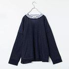 【オブラダ/Oblada】の【LEE別注】【洗える】SHEER LAYER 人気、トレンドファッション・服の通販 founy(ファニー) ファッション Fashion レディースファッション Fashion for Women ボックス Boxy, Box Shape ボーダー Border, Stripe ラウンド Round, Round Neck 今季 This Season, Current Season 別注 Limited Edition, Custom Order 定番 Standard, Basic Item 洗える Machine Washable thumbnail ネイビー&#215;ブルー|ID: prp329100004424154 ipo3291000000033139683