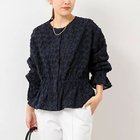 【ノーリーズ/NOLLEY'S】のジオメトリックジャガードブラウス ネイビー|ID: prp329100004424169 ipo3291000000031712310