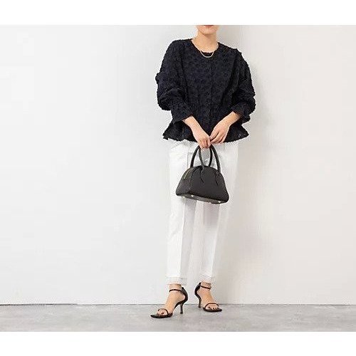 【ノーリーズ/NOLLEY'S】のジオメトリックジャガードブラウス 人気、トレンドファッション・服の通販 founy(ファニー) 　ファッション　Fashion　レディースファッション　WOMEN　トップス・カットソー　Tops/Tshirt　シャツ/ブラウス　Shirts/Blouses　2025年　2025　2025春夏・S/S　Ss,Spring/Summer,2025　おすすめ　Recommend　シンプル　Simple　タイトスカート　Tight Skirt　タンク　Tank　エレガント 上品　Elegant　夏　Summer　other-3|ID: prp329100004424169 ipo3291000000031712313