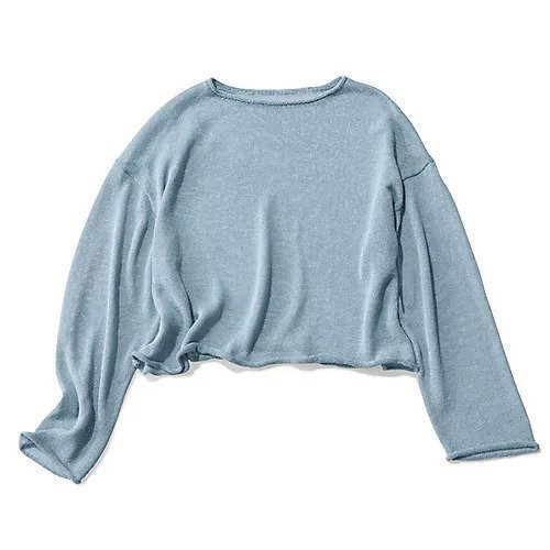 【トゥエルブクローゼット/12closet】の【福田麻琴さんコラボ】【洗える】ペーパーシアーニット 人気、トレンドファッション・服の通販 founy(ファニー) 　ファッションモデル・俳優・女優　Models　女性　Women　福田麻琴　Fukuda Makoto　ファッション　Fashion　レディースファッション　Fashion for Women　トップス・カットソー　Cut & Sew Tops　ニット　Knit Tops & Sweaters　コラボ　Collaboration, Collab　シアー　Sheer, See-Through　トレンド　Trend, Trending Now　フォルム　Silhouette, Form　ボックス　Boxy, Box Shape　ロールアップ　Roll-Up, Cuffed Hem　洗える　Machine Washable　 other-1|ID: prp329100004424176 ipo3291000000033124729