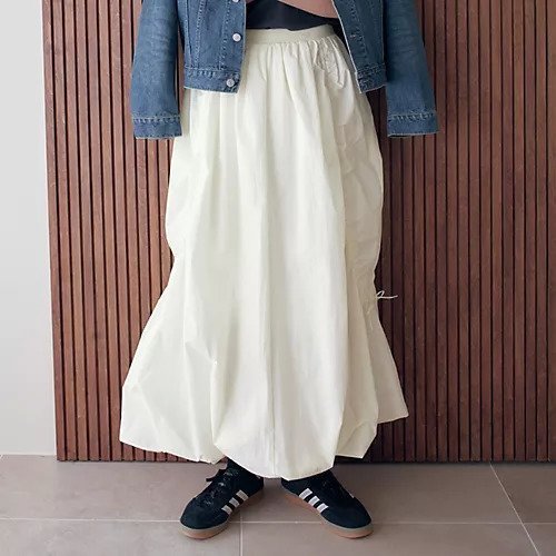 【エミ/emmi】の【洗える】ロゴジャガードゴムドロスト スカート 人気、トレンドファッション・服の通販 founy(ファニー) 　ファッション　Fashion　レディースファッション　WOMEN　スカート　Skirt　ジャカード　Jacquard　スポーティ　Sporty　バルーン　Balloon　メッシュ　Mesh　ロング　Long　夏　Summer　洗える　Washable　other-2|ID: prp329100004424182 ipo3291000000031261661