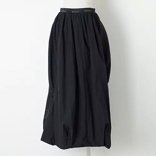 【エミ/emmi】の【洗える】ロゴジャガードゴムドロスト スカート インテリア・キッズ・メンズ・レディースファッション・服の通販 founy(ファニー) ファッション Fashion レディースファッション Fashion for Women スカート Skirts ジャカード/ジャガード Jacquard, Woven Pattern スポーティ Sporty, Casual Athletic バルーン Balloon, Balloon Silhouette メッシュ Mesh, Net Fabric ロング Long, Long-Length 夏 Summer 洗える Machine Washable ブラック|ID: prp329100004424182 ipo3291000000034617876