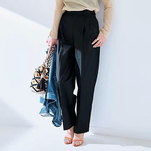 【イレーヴ/YLEVE】の【五明祐子さんセレクト】【洗える】HIGHCOUNT DRY GABA TR 人気、トレンドファッション・服の通販 founy(ファニー) 　ファッション　Fashion　レディースファッション　WOMEN　センター　Center　テーパード　Tapered　フラップ　Flap　ポケット　Pocket　洗える　Washable　other-2|ID: prp329100004424185 ipo3291000000031261665