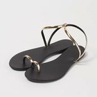 【ニコラスライナス/NICOLAS LAINAS】の【セレクト】レザーフラットサンダル GOLD/GOLD-BLACK SOLE|ID: prp329100004424212 ipo3291000000034898996