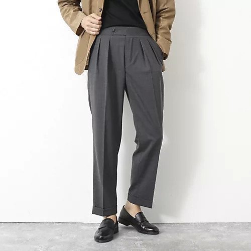 【ノーリーズ グッドマン/NOLLEY'S goodman / MEN】のNSN アジャスター付2タックスラックス 25SS インテリア・キッズ・メンズ・レディースファッション・服の通販 founy(ファニー) 　ファッション　Fashion　メンズファッション　Fashion for Men　ジャケット　Jacket, Outerwear　スラックス　Slacks, Dress Pants　スリム　Slim, Slim Fit　ダブル　Double, Double-Breasted　ループ　Loop, Loop Knit　ワイド　Wide, Wide Fit　おすすめ　Recommended / Our Picks　ビジネス 仕事 通勤　Business / Work / Commuting　2025年　2025　2025春夏・S/S　Spring/Summer 2025 SS25　チャコールグレー|ID: prp329100004424246 ipo3291000000031481017