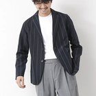 【ノーリーズ グッドマン/NOLLEY'S goodman / MEN】のキュプラリネン イージージャケット 25SS ネイビー|ID: prp329100004424260 ipo3291000000030893600