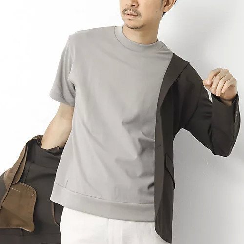 【ノーリーズ グッドマン/NOLLEY'S goodman / MEN】の《ビジカジ対応》【Quattro Seven】《吸水速乾/UVカット》カノコドレスT 25SS インテリア・キッズ・メンズ・レディースファッション・服の通販 founy(ファニー) 　ファッション　Fashion　メンズファッション　MEN　インナー　Inner　カーディガン　Cardigan　クール　Cool　吸水　Water Absorption　鹿の子　Pique　ジャケット　Jacket　バランス　Balance　無地　Plain Color　エレガント 上品　Elegant　ビジネス 仕事 通勤　Business　2025年　2025　2025春夏・S/S　Ss,Spring/Summer,2025　グレーベージュ|ID: prp329100004424262 ipo3291000000031718865