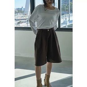 【マージュール/marjour】のWIDE HALF PANTS 人気、トレンドファッション・服の通販 founy(ファニー) ファッション Fashion レディースファッション WOMEN パンツ Pants シューズ Shoes ストレッチ Stretch スニーカー Sneakers ツイル Twill ハーフ Half フラット Flat マニッシュ Mannish ロング Long ワイド Wide 冬 Winter 夏 Summer |ID:prp329100004425817