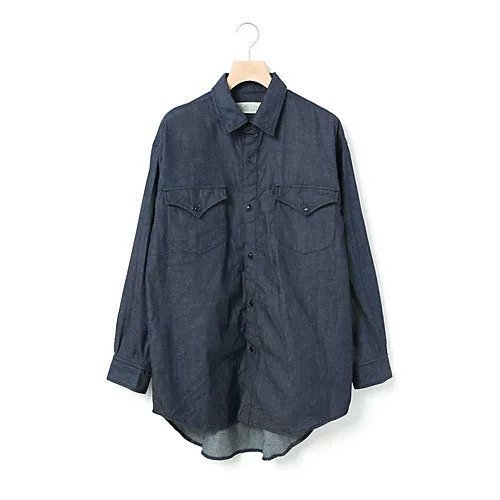【ミディウミ/MidiUmi】のデニムシャツ インテリア・キッズ・メンズ・レディースファッション・服の通販 founy(ファニー) https://founy.com/ ファッション Fashion レディースファッション WOMEN トップス・カットソー Tops/Tshirt シャツ/ブラウス Shirts/Blouses デニム Denim フロント Front ポケット Pocket |ID: prp329100004425823 ipo3291000000030903436