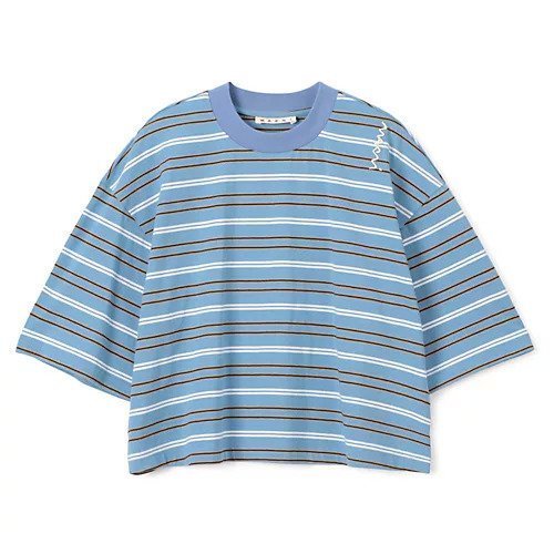 【マルニ/MARNI】のT-SHIRT 人気、トレンドファッション・服の通販 founy(ファニー) 　ファッション　Fashion　レディースファッション　WOMEN　トップス・カットソー　Tops/Tshirt　シャツ/ブラウス　Shirts/Blouses　ロング / Tシャツ　T-Shirts　2025年　2025　2025春夏・S/S　Ss,Spring/Summer,2025　ボーダー　Border　洗える　Washable　 other-1|ID: prp329100004428705 ipo3291000000030927895