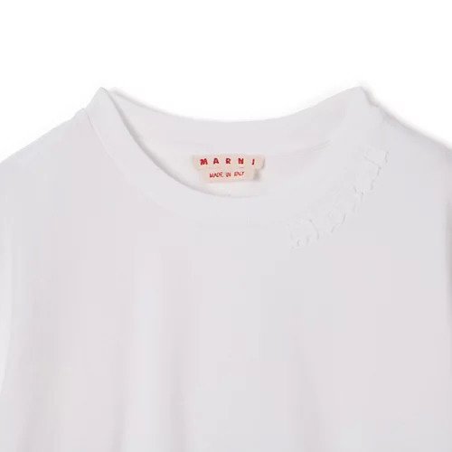 【マルニ/MARNI】のT-SHIRT 人気、トレンドファッション・服の通販 founy(ファニー) 　ファッション　Fashion　レディースファッション　Fashion for Women　トップス・カットソー　Cut & Sew Tops　シャツ・ブラウス・オフィスカジュアル　Elegant Blouses & Button-Ups　ロングTシャツ・Tシャツ　Longline T-Shirts & Tees　2025年　2025　2025-2026秋冬・A/W　Autumn/Winter 2025–26 AW25–26　ショルダー　Shoulder, Shoulder Strap　ドロップ　Drop Shoulder, Dropped Style　ボトム　Bottoms, Lower Wear　洗える　Machine Washable　other-3|ID: prp329100004428708 ipo3291000000034015725