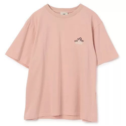 【オートリー/AUTRY】のT-SHIRT MAIN WOM インテリア・キッズ・メンズ・レディースファッション・服の通販 founy(ファニー) 　ファッション　Fashion　レディースファッション　Fashion for Women　トップス・カットソー　Cut & Sew Tops　シャツ・ブラウス・オフィスカジュアル　Elegant Blouses & Button-Ups　ロングTシャツ・Tシャツ　Longline T-Shirts & Tees　グラフィック　Graphic, Graphic Design　フラワー　Flower, Floral　モチーフ　Motif, Design Theme　洗える　Machine Washable　PINK|ID: prp329100004428711 ipo3291000000034616477