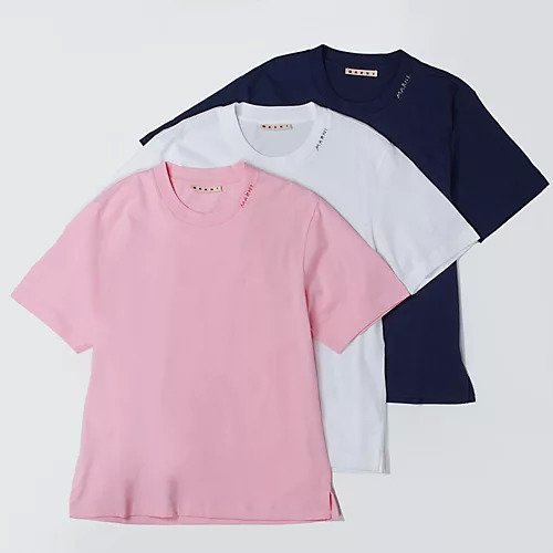【マルニ/MARNI】のパックTシャツ 人気、トレンドファッション・服の通販 founy(ファニー) 　ファッション　Fashion　レディースファッション　Fashion for Women　トップス・カットソー　Cut & Sew Tops　シャツ・ブラウス・オフィスカジュアル　Elegant Blouses & Button-Ups　ロングTシャツ・Tシャツ　Longline T-Shirts & Tees　シンプル　Simple, Minimal　ベーシック　Basic, Essential　今季　This Season, Current Season　夏　Summer　洗える　Machine Washable　other-2|ID: prp329100004428716 ipo3291000000032182593