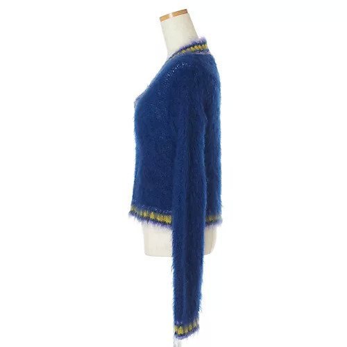 【マルニ/MARNI】のVネックモヘヤカレッジニット 人気、トレンドファッション・服の通販 founy(ファニー) 　ファッション　Fashion　レディースファッション　WOMEN　トップス・カットソー　Tops/Tshirt　ニット　Knit Tops　Vネック　V-Neck　モヘヤ　Mohair　other-3|ID: prp329100004428729 ipo3291000000032164716