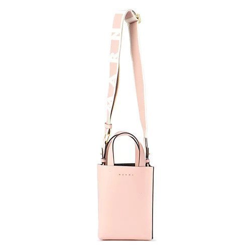 【マルニ/MARNI】のMUSEO BAG NANO インテリア・キッズ・メンズ・レディースファッション・服の通販 founy(ファニー) 　ファッション　Fashion　レディースファッション　WOMEN　2024年　2024　2024-2025秋冬・A/W　Aw/Autumn/Winter/Fw/Fall/2024-2025　コンパクト　Compact　ショルダー　Shoulder　スクエア　Square　ハンド　Hand　フォルム　Form　ポケット　Pocket　ラップ　Wrap　ANTIQUE ROSE|ID: prp329100004428756 ipo3291000000030928080
