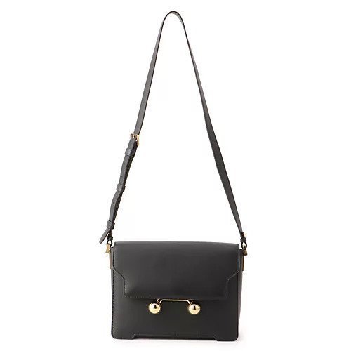【マルニ/MARNI】のSHOULDER BAG MEDIUM インテリア・キッズ・メンズ・レディースファッション・服の通販 founy(ファニー) 　ファッション　Fashion　レディースファッション　WOMEN　2024年　2024　2024-2025秋冬・A/W　Aw/Autumn/Winter/Fw/Fall/2024-2025　クラシカル　Classical　スクエア　Square　フォルム　Form　フラップ　Flap　BLACK|ID: prp329100004428763 ipo3291000000031914461