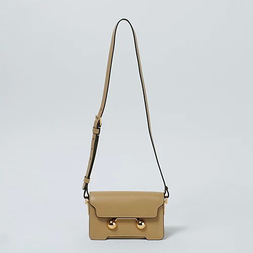 【マルニ/MARNI】のTRUNKAROO(ミニショルダーバッグ) インテリア・キッズ・メンズ・レディースファッション・服の通販 founy(ファニー) 　ファッション　Fashion　レディースファッション　Fashion for Women　2024年　2024　2024-2025秋冬・A/W　Autumn/Winter 2024–25 AW24–25　スタイリッシュ　Stylish, Fashionable　フラップ　Flap, Flap Pocket　マグネット　Magnet, Magnetic Closure　メタル　Metal, Metal Parts　エレガント 上品　Elegant　人気　Popular, Best Seller　キャメル|ID: prp329100004428764 ipo3291000000032165471